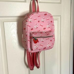 Strawberry milk mini backpack from Hot Topic